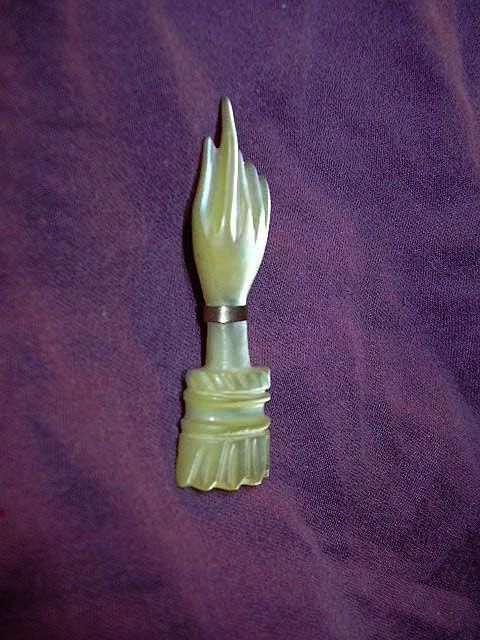 Antique Carved MOP Mother Of Pearl Hand Antique Carved MOP Mother Of Pearl Hand