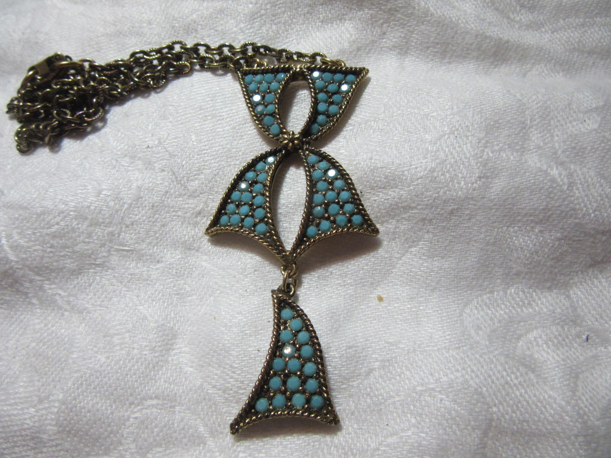 Hollycraft Turquoise Blue Necklace Bracelet Earrings Parure Vintage Jewelry Set Hollycraft Turquoise Blue Necklace Bracelet Earrings Parure Vintage Jewelry Set