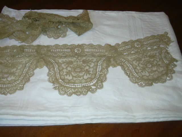Ecru Antique Lace Clothing Panel Ecru Antique Lace Clothing Panel