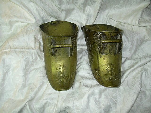 Pair Old Brass Conquistador Stirrups Pair Old Brass Conquistador Stirrups