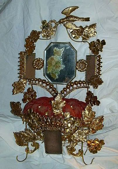Antique French Wedding Dome Display Mariage Gift Holder Antique French Wedding Dome Display Mariage Gift Holder
