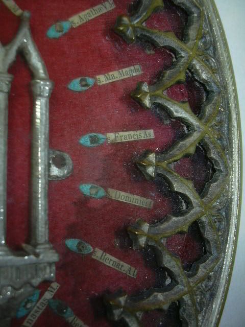 Rare Large Reliquary 49 Saints Church Art Rare Large Reliquary 49 Saints Church Art