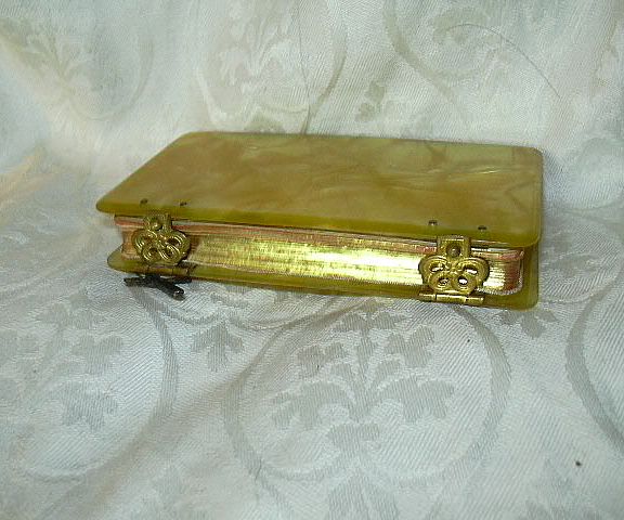 Old Butterscotch Marbelized Lucite Prayer Book El Angel De La Infancia Old Butterscotch Marbelized Lucite Prayer Book El Angel De La Infancia
