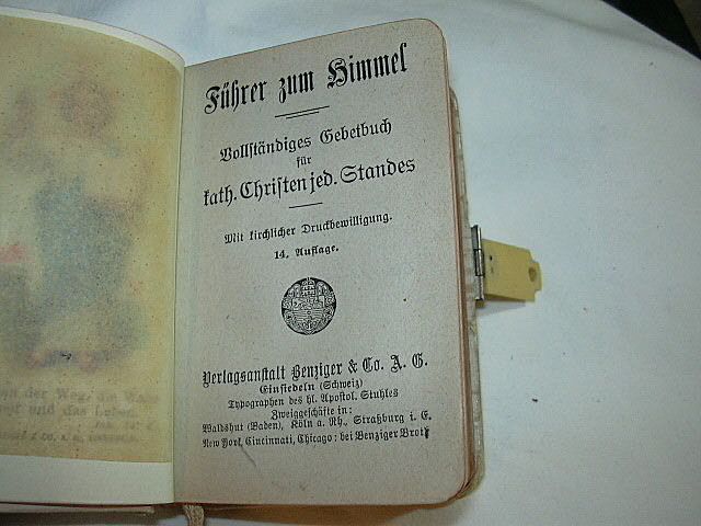 Old German Celluloid Cover Art Prayer Book Old German Celluloid Cover Art Prayer Book