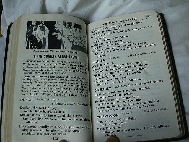Parish Mass Book & Hymnal St Joseph Edition 1965 Catholic Prayer Parish Mass Book & Hymnal St Joseph Edition 1965 Catholic Prayer