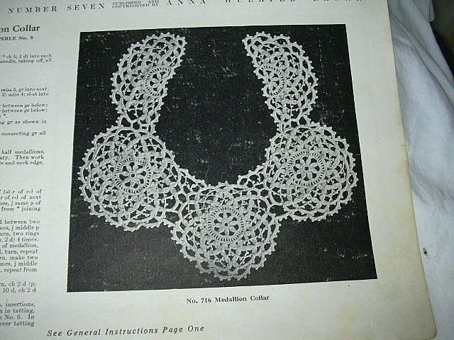 AWB Crochet & Tatting New Yokes & Collars Book #7 1916 Needlework Book AWB Crochet & Tatting New Yokes & Collars Book #7 1916 Needlework Book