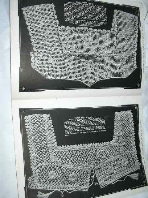 Crochet Art For Milady's Lingerie Yokes Caps & Towels Emma Farnes 1920's Needlework Book Crochet Art For Milady's Lingerie Yokes Caps & Towels Emma Farnes 1920's Needlework Book