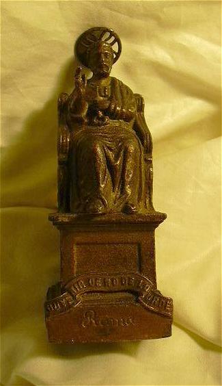 St Peter Lourdes France French Catholic Religious Figurine Statue of Beloved Saint St Peter Lourdes France French Catholic Religious Figurine Statue of Beloved Saint