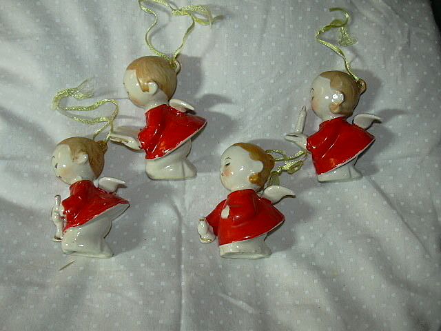 Set 4 Old Japan Angels Original Box Rare Design Set 4 Old Japan Angels Original Box Rare Design
