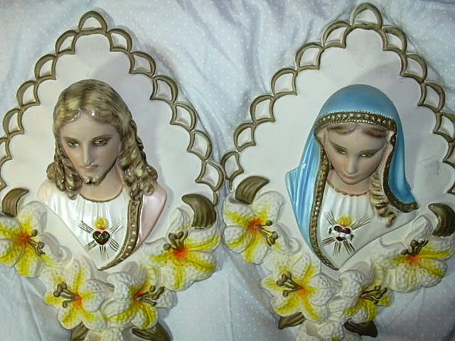 Jesus Sacred Heart Virgin Mary Immaculate Heart Head Busts Statues Plaques Jesus Sacred Heart Virgin Mary Immaculate Heart Head Busts Statues Plaques