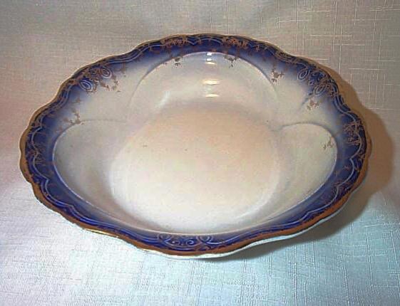 Flow Blue Bowl Imperial China Late 1800s Flow Blue Bowl Imperial China Late 1800s