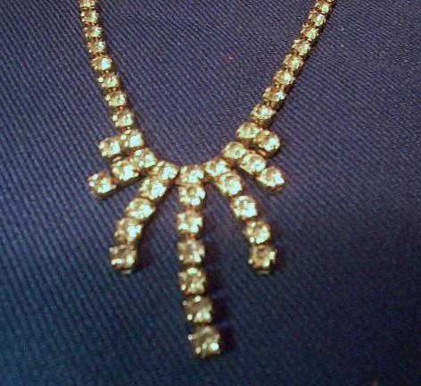 Rhinestone Necklace Deco Drop Rhinestone Necklace Deco Drop