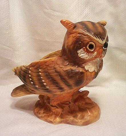 Lefton Owl Planter Vase Lefton Owl Planter Vase