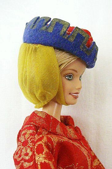 Barbie Guinevere Medieval Wimple Hat Barbie Guinevere Medieval Wimple Hat
