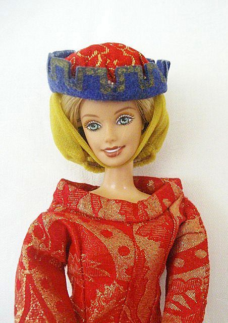 Barbie Guinevere Medieval Wimple Hat Barbie Guinevere Medieval Wimple Hat