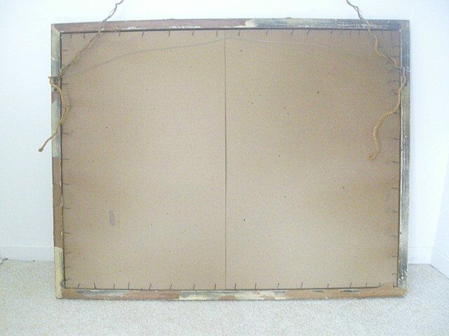 Tasseled Giltwood Mirror With 1930's Original Baltimore Paper Label Tasseled Giltwood Mirror With 1930's Original Baltimore Paper Label