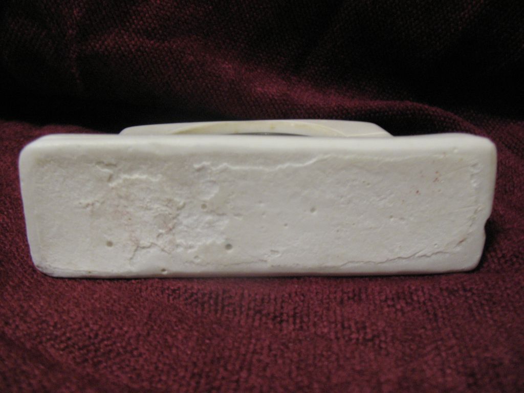 Religious Marble Paperweight Jesus and Mary Prints Circa 1920's from