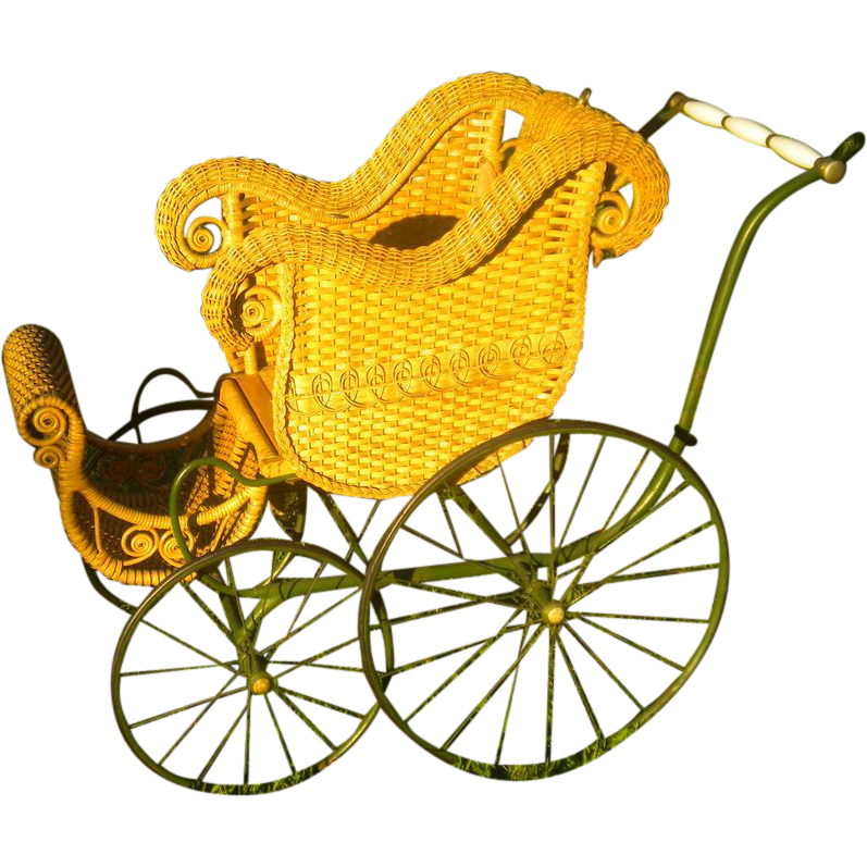 wicker stroller