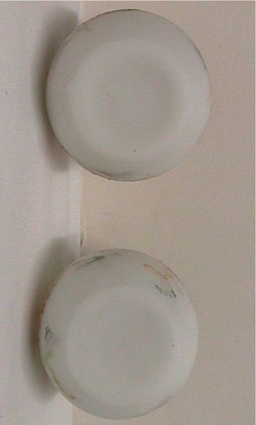 Salt and Pepper Set Mt. Washington Shakers Egg Shaped Salt and Pepper Set Mt. Washington Shakers Egg Shaped