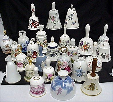 Porcelain Dinner Bell Coalport Porcelain Dinner Bell Coalport