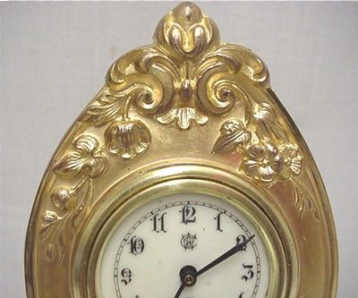 Gold Gilt Waterbury Clock Co. Mantel Clock Gold Gilt Waterbury Clock Co. Mantel Clock