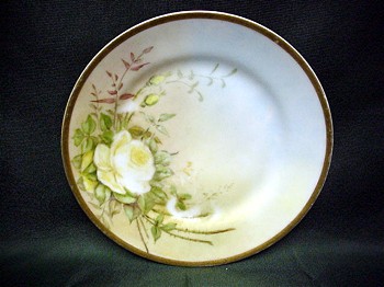 Nippon Porcelain Cake Set Artist Signed Nippon Porcelain Cake Set Artist Signed