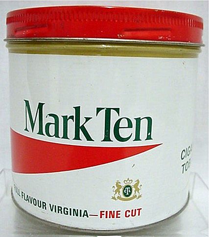 CHEAP TINS Mark Ten Virginia Tobacco Tin CHEAP TINS Mark Ten Virginia Tobacco Tin