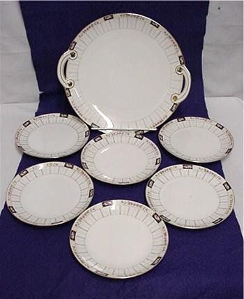 50% OFF Cake Set Nippon Porcelain Platter and Six Servings 50% OFF Cake Set Nippon Porcelain Platter and Six Servings