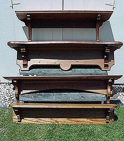 1850 American Shelf Grain Painted 42" Long 1850 American Shelf Grain Painted 42" Long