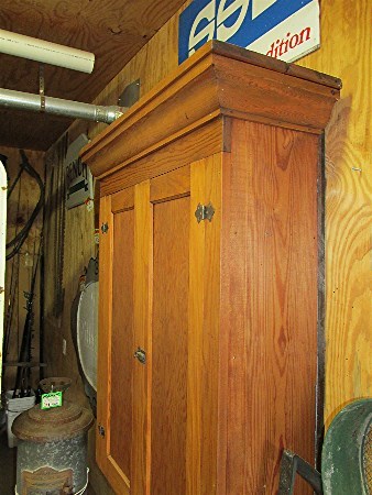 Large Antique Wall Hanging Cupboard Large Antique Wall Hanging Cupboard