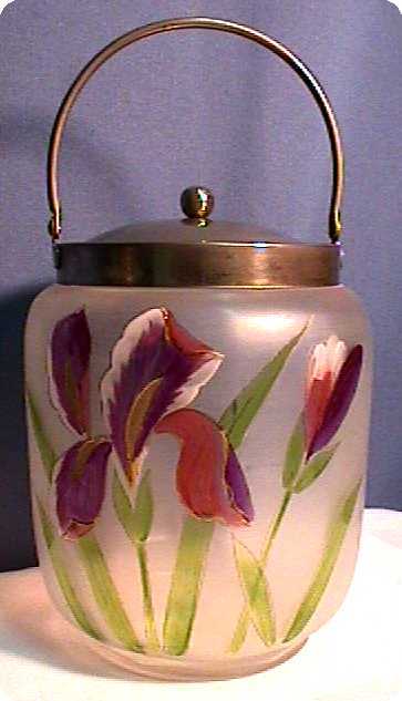 Biscuit Jar or Barrel Victorian American Glass Biscuit Jar or Barrel Victorian American Glass