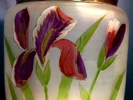 Biscuit Jar or Barrel Victorian American Glass Biscuit Jar or Barrel Victorian American Glass