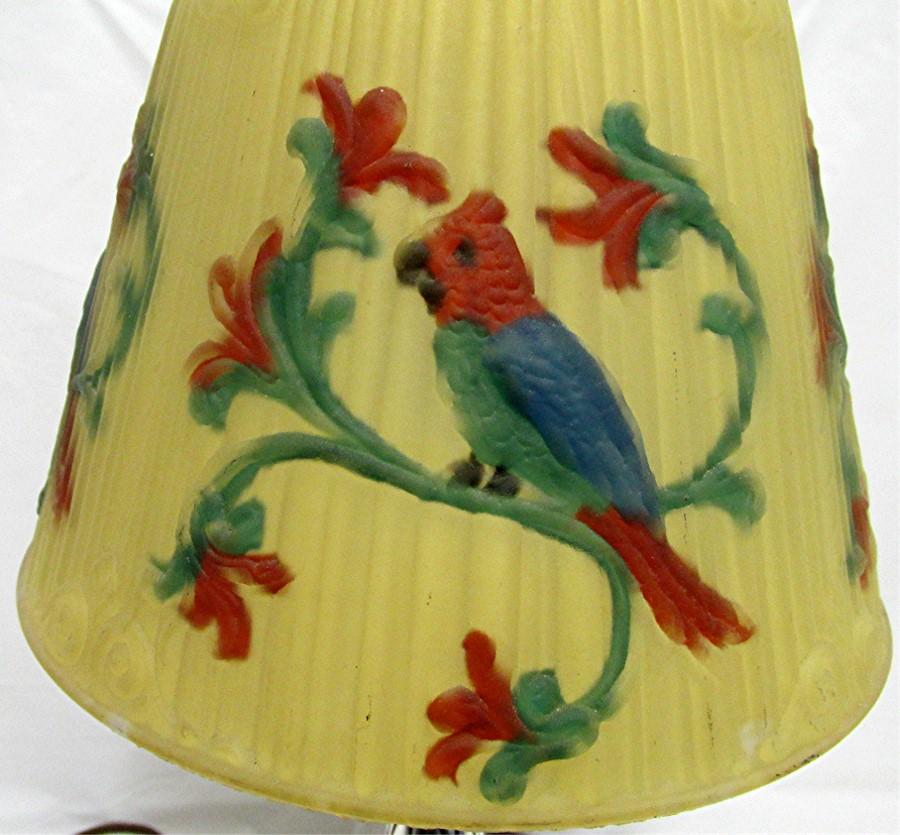 Pairpoint Antique Lamp Reverse Painted Shade Pairpoint Antique Lamp Reverse Painted Shade