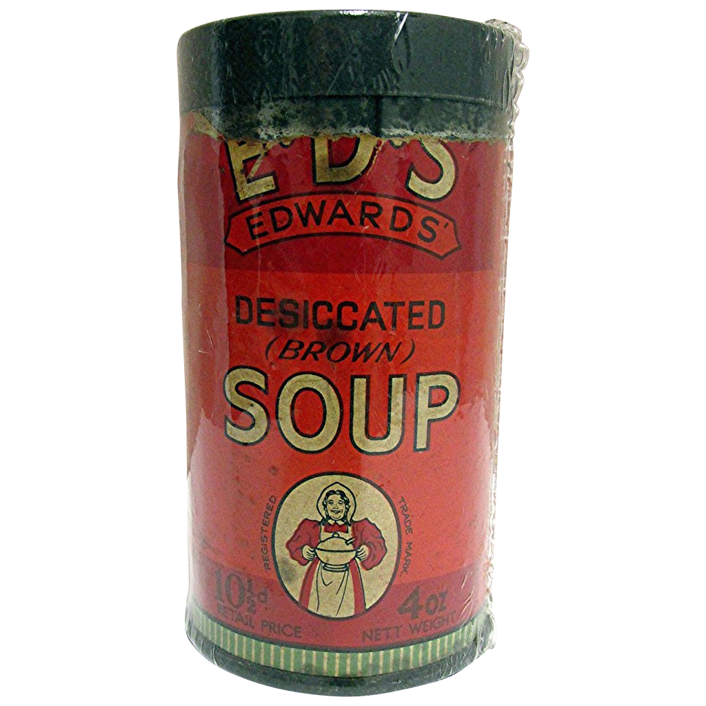 Edwards Soup Tin from drury on Ruby Lane