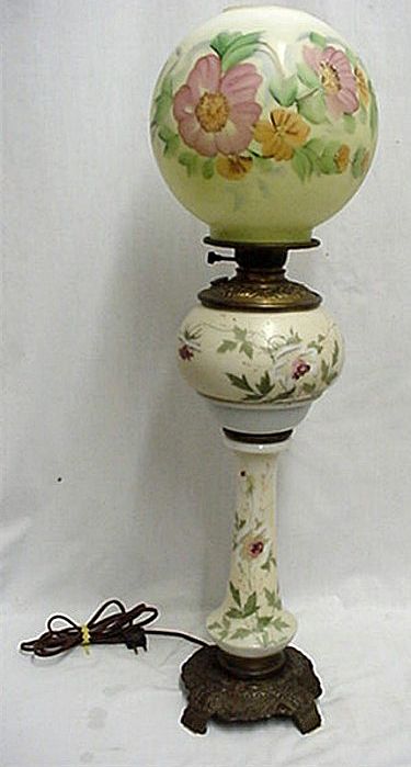 Banquet Lamp American Glass Banquet Lamp American Glass