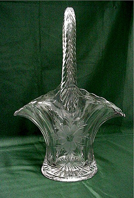Basket American Glass Brides Basket Basket American Glass Brides Basket