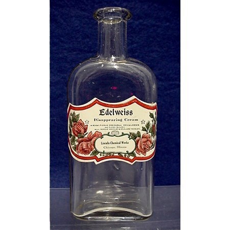 Drugstore or Pharmacy Bottle for Edelweiss Cream Drugstore or Pharmacy Bottle for Edelweiss Cream