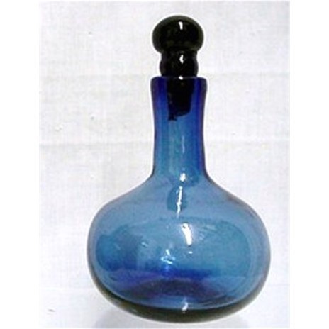 Cobalt Glass Perfume Bottle Hand Blown Cobalt Glass Perfume Bottle Hand Blown