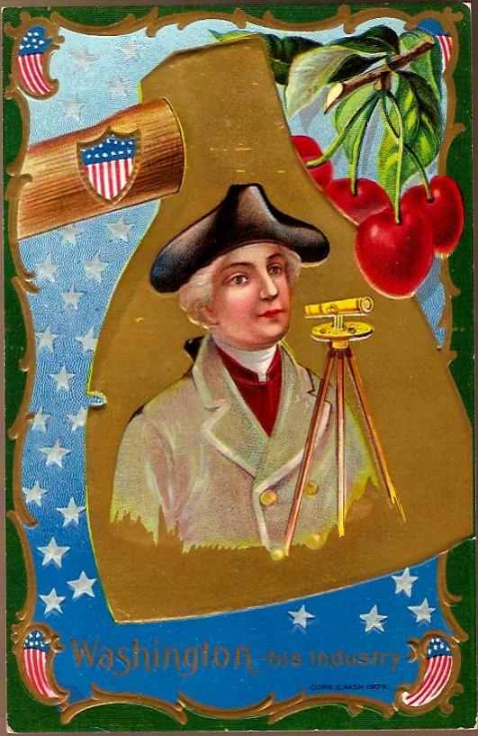 Vintage Post Card Patriotic George Washington his Industry Vintage Post Card Patriotic George Washington his Industry