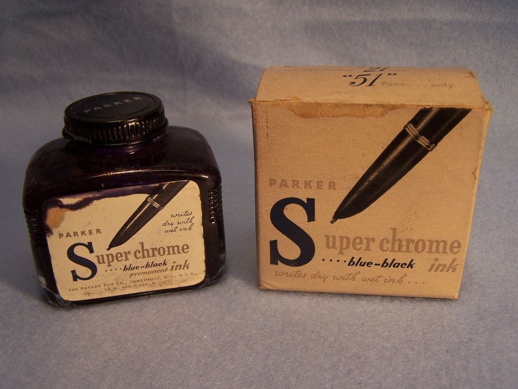 Sheaffer & Parker Ink Bottles in Original Boxes Sheaffer & Parker Ink Bottles in Original Boxes