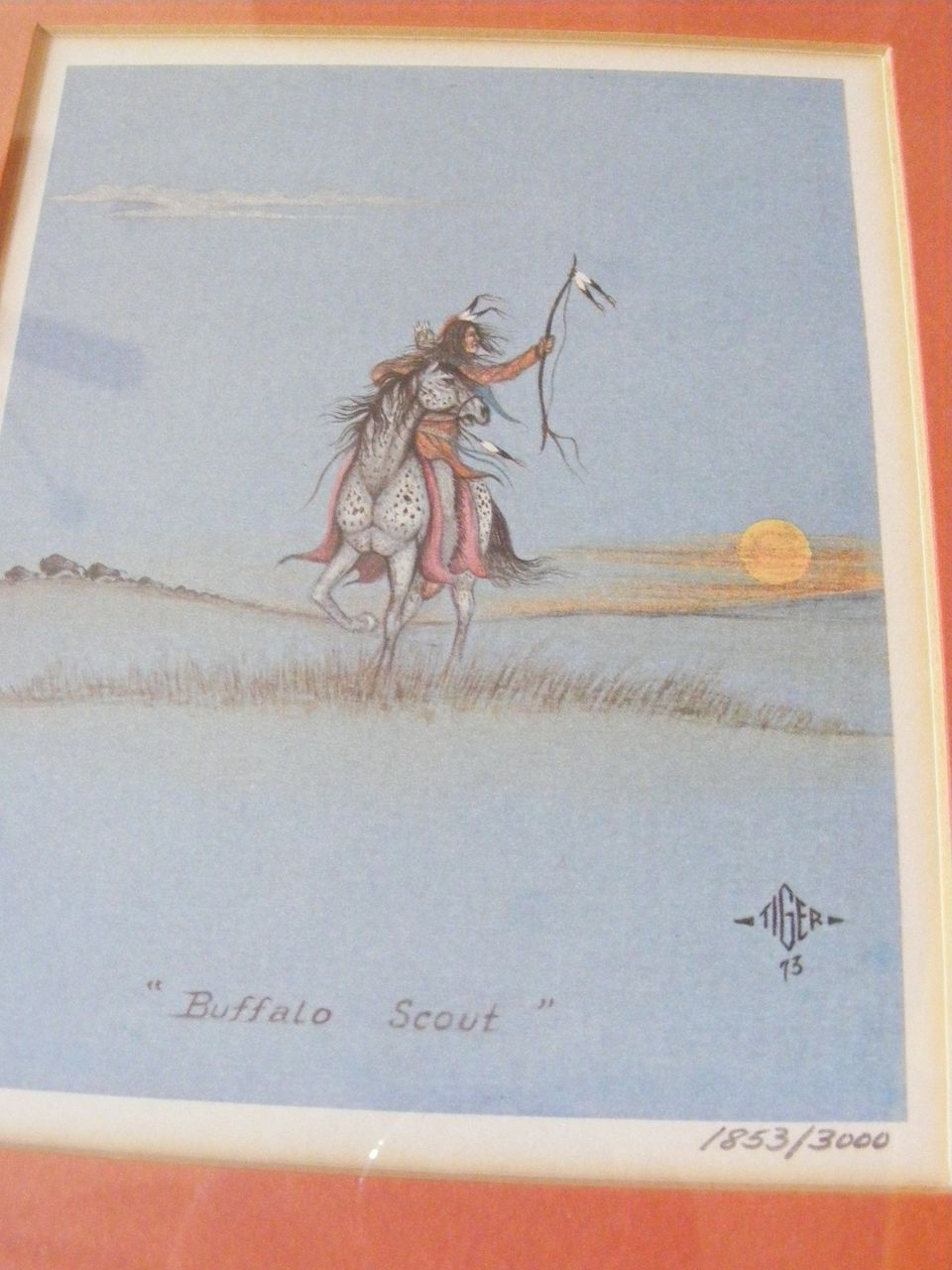 Collection of 6 Vintage Johnnie Tiger Indian Art Prints 1972 - 1974 Collection of 6 Vintage Johnnie Tiger Indian Art Prints 1972 - 1974
