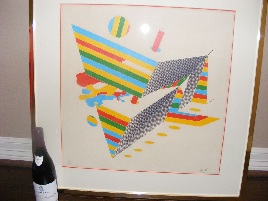 Large Bodo Pfeifer Modern Art Silkscreen Print signed and numbered Large Bodo Pfeifer Modern Art Silkscreen Print signed and numbered