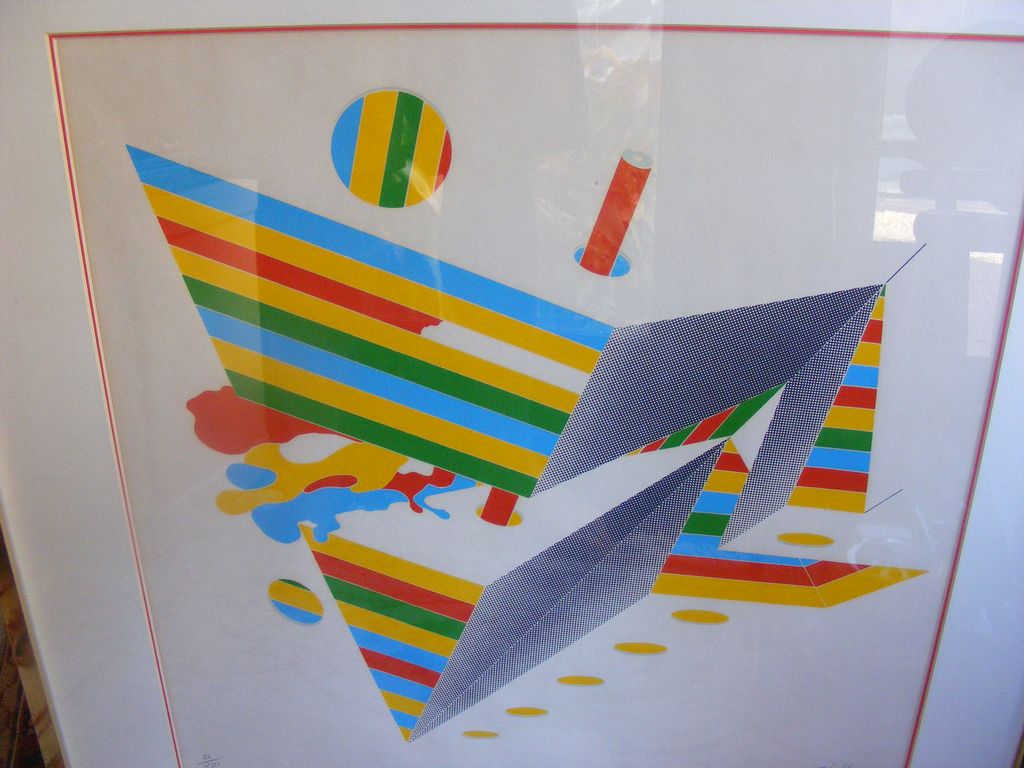 Large Bodo Pfeifer Modern Art Silkscreen Print signed and numbered Large Bodo Pfeifer Modern Art Silkscreen Print signed and numbered
