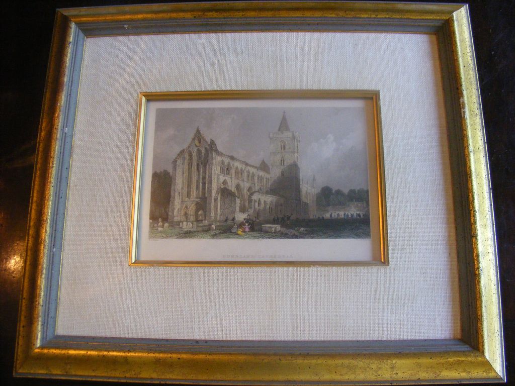 Hand Colored Engraving Dumblane Cathedral, Perthshire by T Allom, engraved by W Radclyffe 1839 Hand Colored Engraving Dumblane Cathedral, Perthshire by T Allom, engraved by W Radclyffe 1839