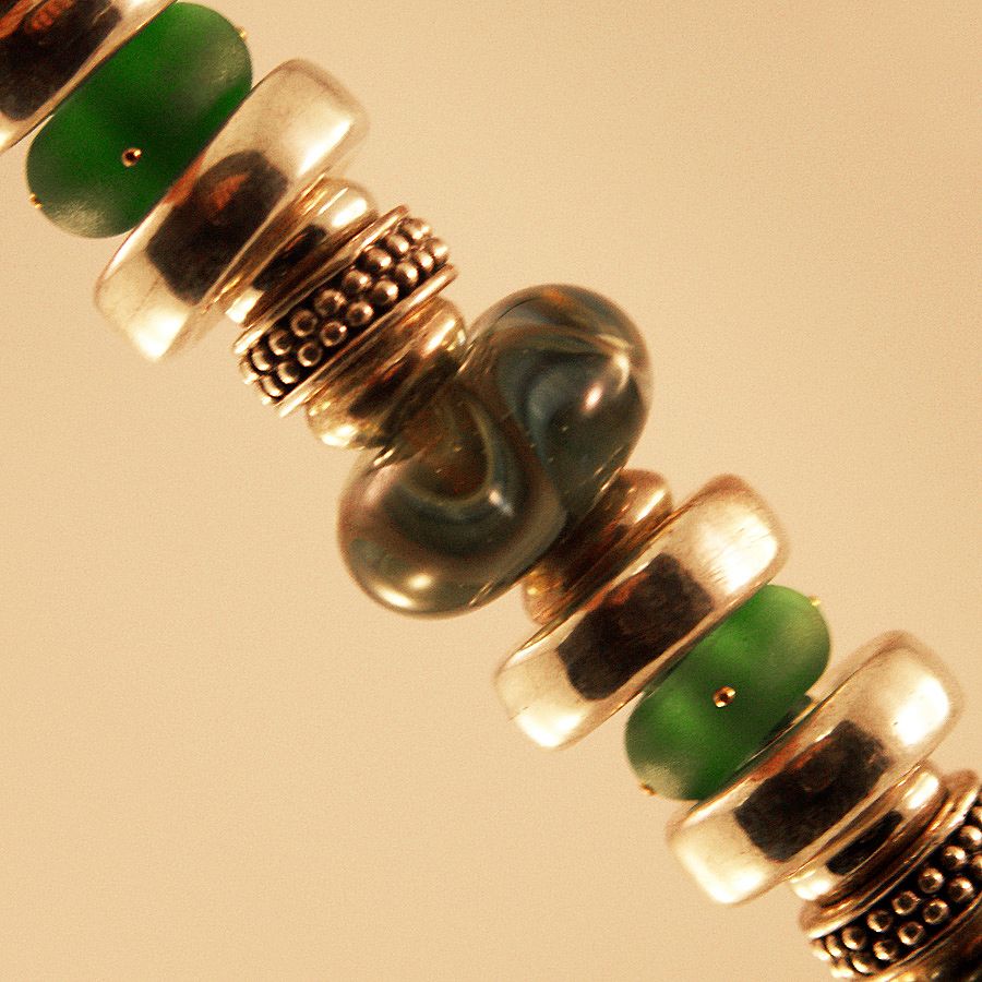 OOAK Davison Custom Lampwork Beads, Sterling, Custom Toggle OOAK Davison Custom Lampwork Beads, Sterling, Custom Toggle