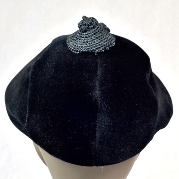 Absolutely Darling 1940s Black Velour Hat Absolutely Darling 1940s Black Velour Hat
