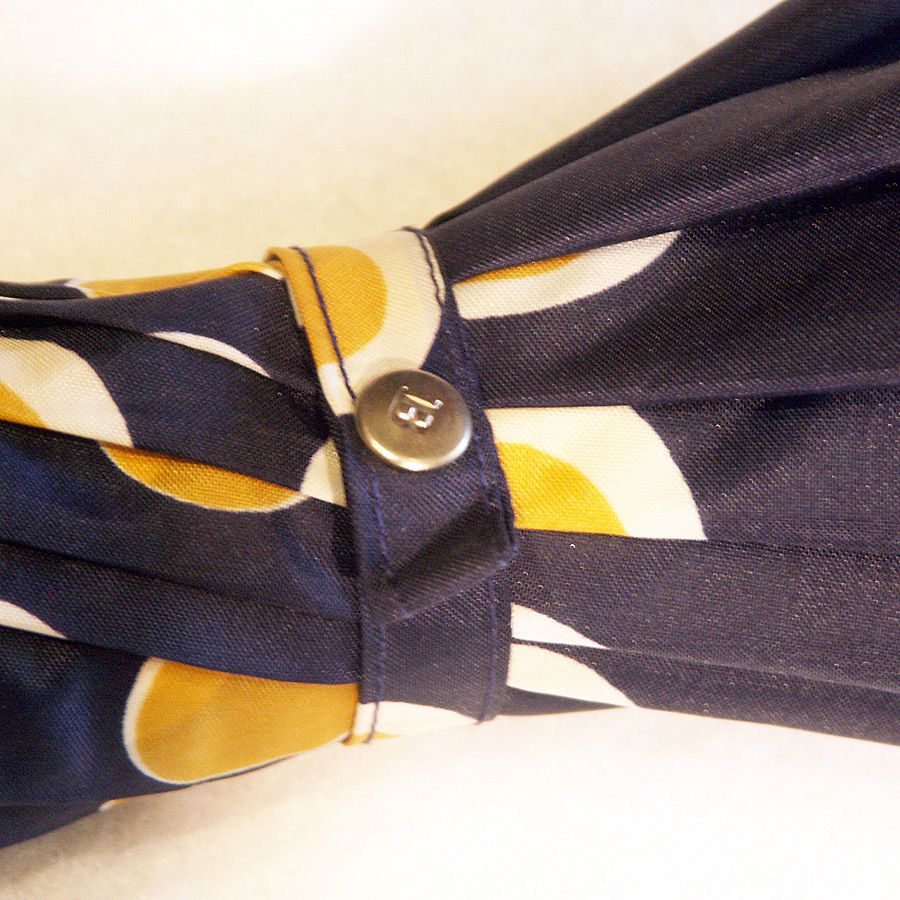 Retro Cool 1960s Yellow and Blue Polka-dotted Umbrella Retro Cool 1960s Yellow and Blue Polka-dotted Umbrella