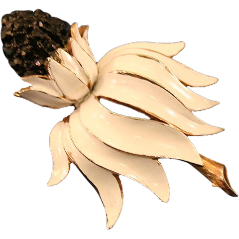 Tend the Garden HAR Black Eyed Daisy Enamel Brooch Tend the Garden HAR Black Eyed Daisy Enamel Brooch