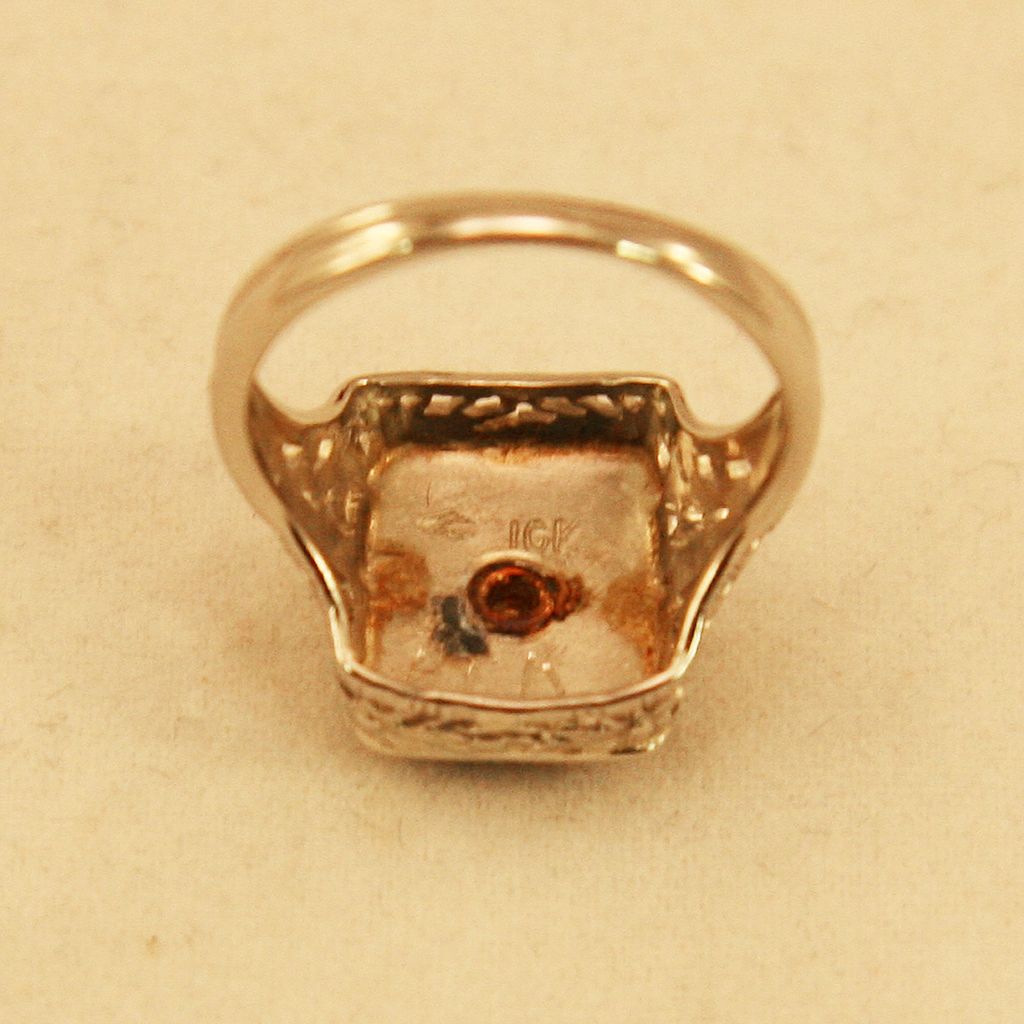 1929 10K White Gold St. Joan of Arc Class Ring Gorgeous! 1929 10K White Gold St. Joan of Arc Class Ring Gorgeous!