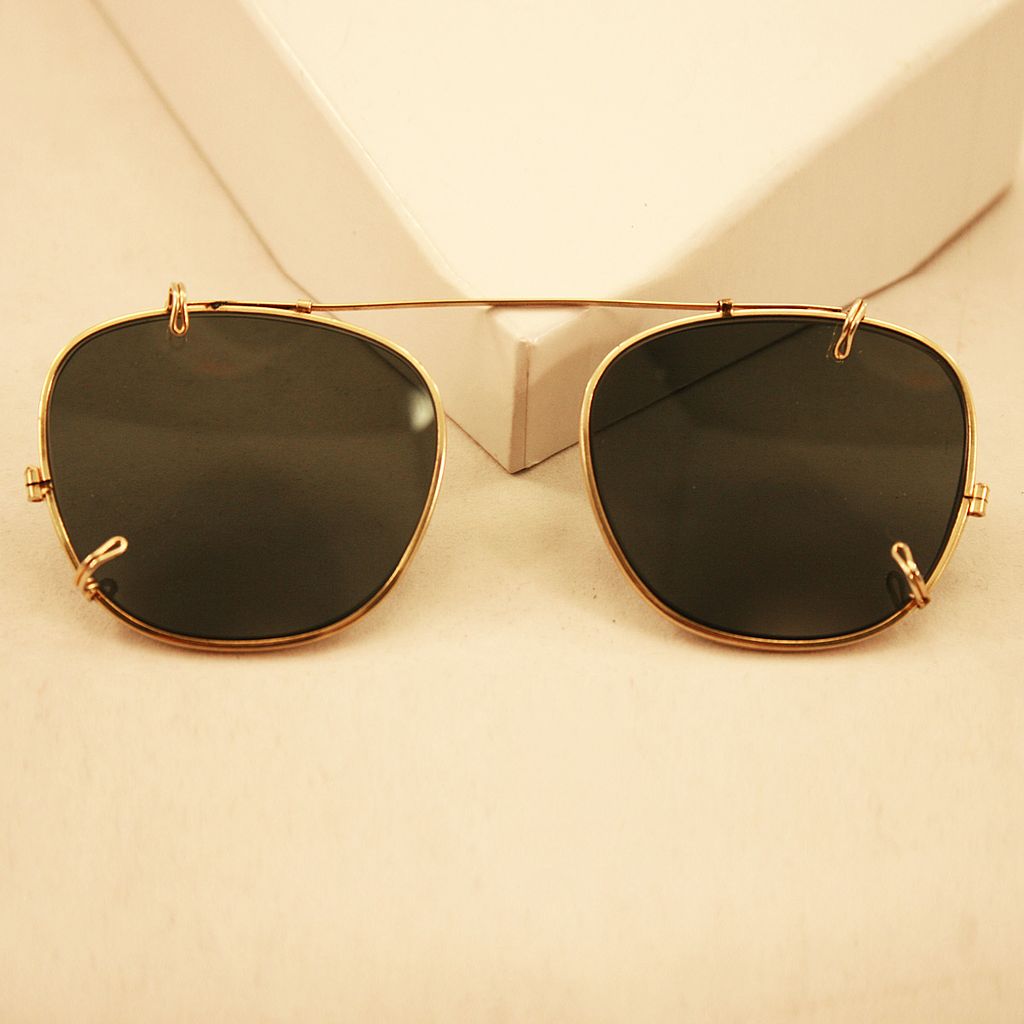 Stylish Highly Collectible Vintage Clip On Ray Ban Aviator Sunglasses From Easterbelles Emporium